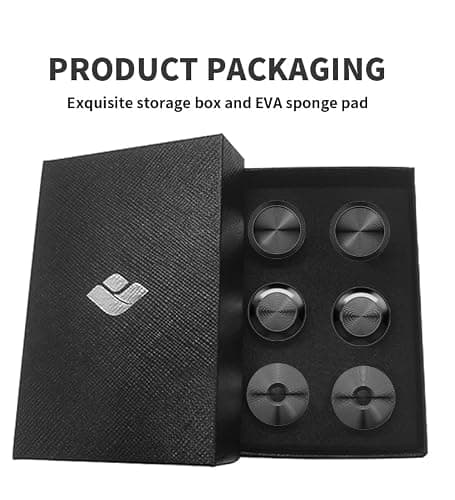 CHARM FOCUS Metal Thumbsticks for PS5 Edge Controller, Analog Thumb Sticks Caps Replacement Kit for PS5 Dual Sense Edge Stick Module, 6 Joysticks, Black thumbnail 6