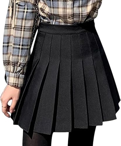 DRESHOW Basic Solid Stretchy Flared Beiläufige Mini Skater-rock für Damen Mädchen - Image 1