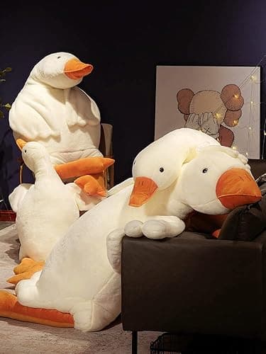 CottonStar Goose Stuffed Animal 20 Inch Cute Duck Plush Toy, Goose Plush Soft Swan Hugging Pillow, Gift for Kids and Friends, White thumbnail 8
