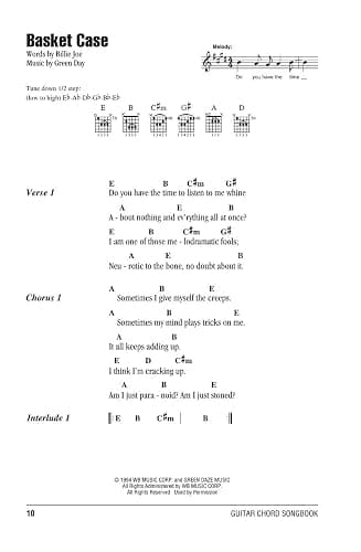 Green Day - Guitar Chord Songbook thumbnail 6