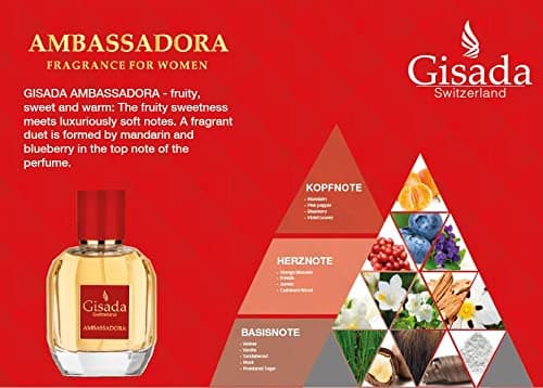 Gisada - Ambassadora | 100ml | Eau de Parfum | Parfüm für Frauen | orientalisch, süß, blumig und sehr lebendiger Frauenduft | Damenparfum |Fruchtig süß & wohlig warm für Sie thumbnail 4