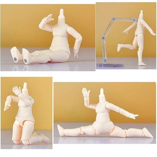 XiDonDon 1/12 Scale BJD Doll Body 9.6cm/11cm YMY2 Body Action Figures Replacement Body Doll Accessories (Milky White,9.6cm) thumbnail 5