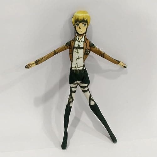 Eren Jaeger Plush Built-in Wire Frame Anime Twistable Plush Figure Hange Zoe Armin Arlert Soft Stuffed Aniaml Pillow thumbnail 3