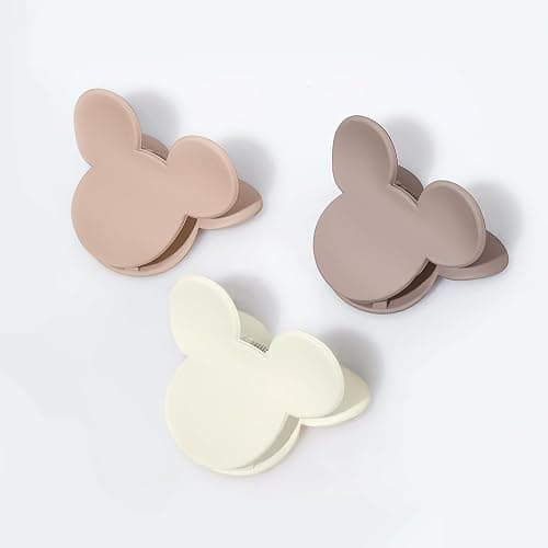 BOUNIQ 4 Pcs Hair Claw Clips Small Mouse Ear Hair Clips Matte 2.5'' Non-Slip Jaw Clips for Thin and Medium Hair Hair Accessories for Women Girls thumbnail 6