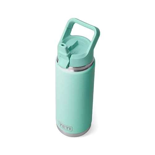 YETI Rambler 26 oz Bottle, Vacuum Insulated, Stainless Steel with Color Matching Straw Cap - Image 1