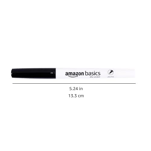 Amazon Basics Low Odor Ultra Fine Tip Dry Erase White Board Markers, Assorted Colors, 12-Pack thumbnail 7