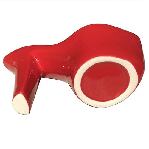 Beitewei 2PCS Succulent Planter Small Pot High Heel Shaped Ceramic Flower Pot Indoor Plant Pots Cute Planter Valentines Day Decor (Red) - Red thumbnail 9