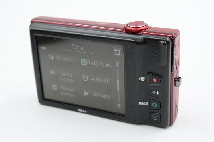 Nikon COOLPIX S6100 16 MP Digital Camera with 7x NIKKOR Wide-Angle Optical Zoom Lens and 3-Inch Touch-Panel LCD (Red) thumbnail 5