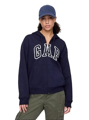 GAP womens Logo Hoodie Hooded Full Zip Sweatshirt - Image 1