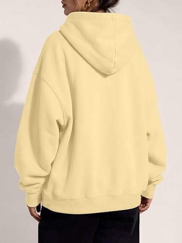 Trendy Queen Women Oversized Hoodies Fall Outfits | Gentle Skin Feel, Aesthetic Drop Shoulder, Large Kangaroo Pocket, Seamless Daily Outfit Match thumbnail 4