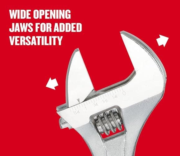 CRAFTSMAN Adjustable Wrench Set, 3-Piece All Steel, Metirc and SAE Scale (CMMT12001) thumbnail 5