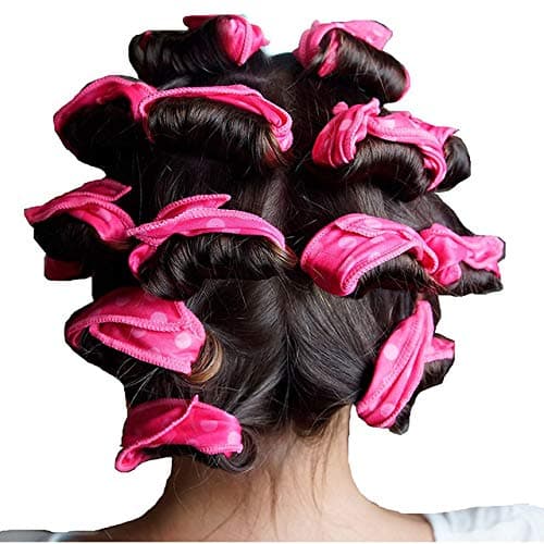 30Pcs Sponge Flexible Foam Hair Curlers, No Heat Hair Rollers DIY Night S Soft Pillow Hair Rollers Styling Tool (5 Colors) thumbnail 2