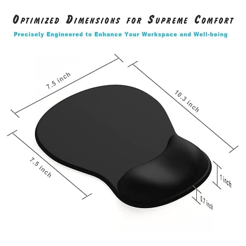 DEMON CHEST ErgoComfort Gel Wrist Rest Mouse Pad-Ergonomic Office Mousepad with Wrist Support-Non-Slip, Design Desk Accessories Mat for Home&Game Decor (02Pink Serenity) thumbnail 7