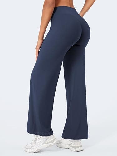 YEOREO Workout Leggings Womens No Front Seam Straight Leggings 29"/ 31.5"/ 33"/ 35" High Waist Buttery Eddiy Gym Yoga Pants thumbnail 2