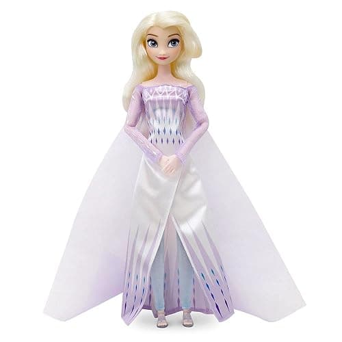 Disney Store Official Princess Classic Doll (Elsa from Frozen 2), 11 Inches, Includes Brush with Molded Details, Fully Posable Toy in Classic Outfit - Disney Princess Toys thumbnail 6
