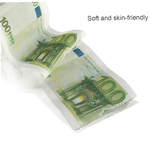Toilet Paper Roll 100 Euro Pattern Tissue 3 Layers Money Print Toilet Roll for Bathroom Office Equipment thumbnail 5