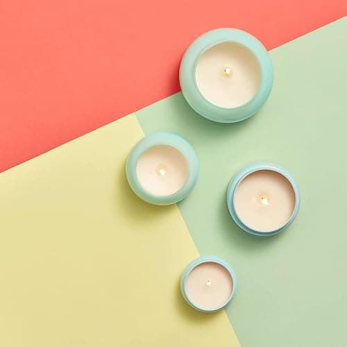 Capri Blue Volcano Scented Candles - Luxury Glass Jar Candles for Home Scented with Tropical Fruit & Sugared Citrus - Soy Wax Blend - Capri Blue Volcano - Aqua Color (19 oz) thumbnail 4