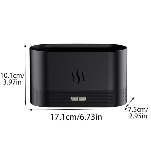 ZWMBYN Flame Air Diffuser Aromatherapy Air Humidifier, 180ml Cool Mist Mini Humidifier Desktop Air Aroma Diffuser, Auto-Off Safety Switch Noiseless Aroma Diffuser for Home Office thumbnail 2