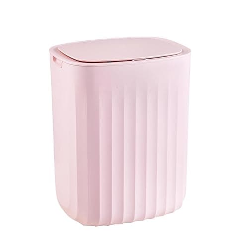 ELPHECO 3.5 Gallon Waterproof Motion Sensor Bedroom Trash Can with Lid, Automatic Garbage Bin for Bathroom Living Room Office, Pink - 3.5 Gallon - Pink - Image 1