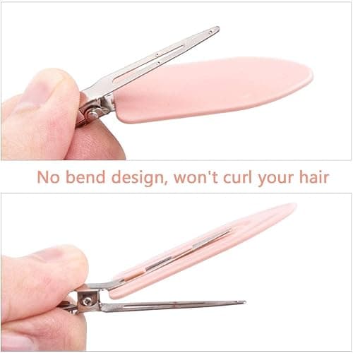 Gingbiss 20 Pcs No Bend Hair Clips, No Crease Hair Clips Curl Pin Clips with Storage Box for Hairstyle Bangs Waves Makeup Application thumbnail 3
