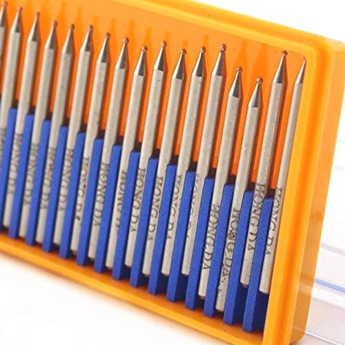 JINGLING Diamond Grinding Bits 1mm Spherical Head Carving Ball Bur Pack of 30Pcs thumbnail 8