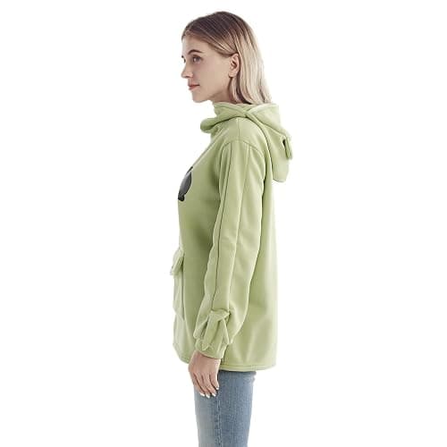 RGOSME Frog Hoodie Teen Girls Cute Oversized Graphic Hoodies Women Sweatshirt Cosplay Costume Pullover Tops thumbnail 5