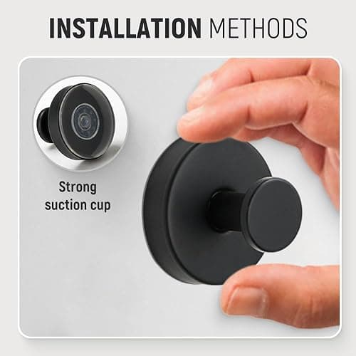 Suction Cup Hooks for Wreaths on Glass, 2025 New No Drill Suction Cup Hooks for Shower Hanging Towels, Suction Cup Wreath Hanger Holder for Glass Window Door Bathroom Mirrors (1, Gold) - 1 - Gold thumbnail 4