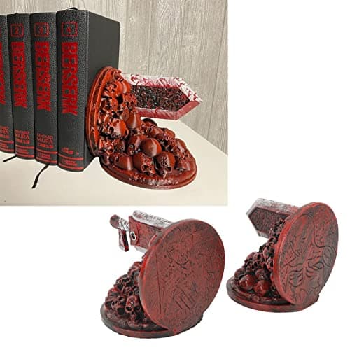 Berserk Bookends, Vintage Resin Berserk Anime Bookends Decorative,Furious Dragon Slayer Bookends, Unique Bookends Ornament for Desk Decoration thumbnail 5