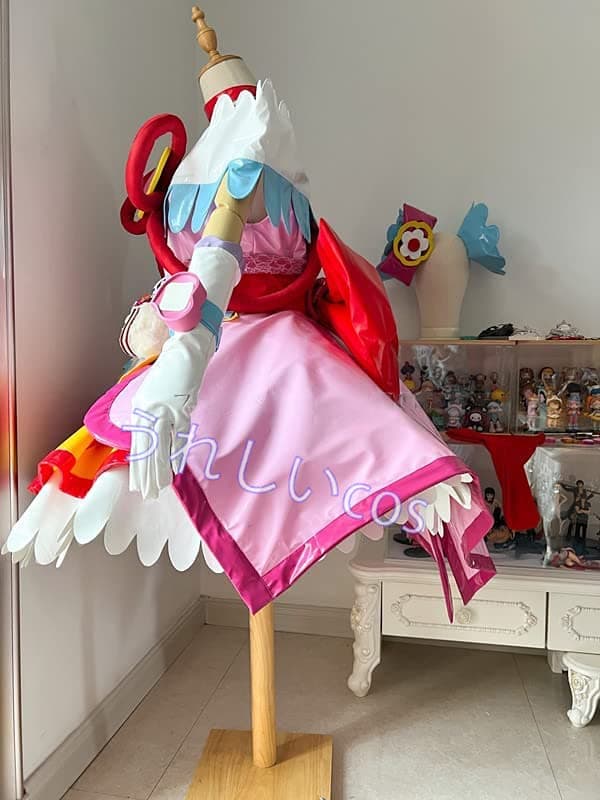 [2200] Delicious Party Pretty Cure "Cure Spicy Yui Kazumi / Cure Precious Role Cosplay Costume + Wig "Shoes Sold Separately" thumbnail 5