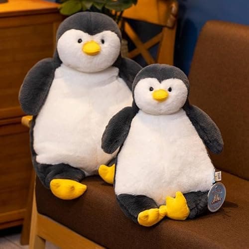 ARELUX 22in Large Penguin Plush Stuffed Animal Hugging Pillow:Soft Giant Sleeping Body Warm Fluffy Pillow Adorable Chubby Plushie Toy Creative Dormitory thumbnail 8
