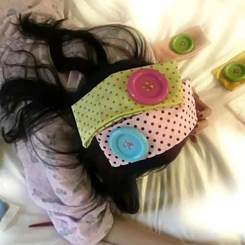 TYATVS Whimsy Twee Button Headband Patterned Polka Dot Headbands 2000s Whimsical Aesthetic Fun Funky Accessories (green+pink) thumbnail 3