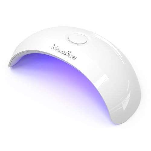 MelodySusie Pocket-Sized LED UV Nail Lamp with Ultra-Lightweight Design, P-ART04 UV Light Cures All Soft Gels at Home, Especially Instant Nails, Semi-Cured Gel, Base Coat & Top Coat (White) - Image 1