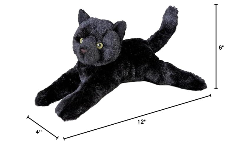Douglas Tug Black Cat Plush Stuffed Animal thumbnail 2