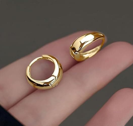3Pairs Gold Hoop Earrings Set for Women Trendy Chunky Huggie Dainty Earring Jewelry for Women Teens thumbnail 5