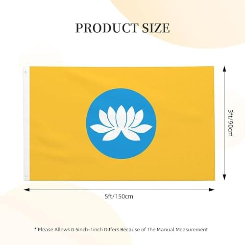 Khjnrv Kalmykia Flag Double Sided Outdoor Flag Home Garden Flag Decor Flag Yard Banner 3x5 Ft thumbnail 3