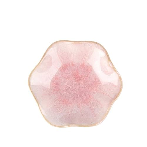 2PCS Lotus Leaf Shape Ring Holder Dish, Small Key Bowl, Ceramic Trinket Tray Jewelry Dish Organizing Necklace Earrings for Mom Friend Sister, All Jewelries Are NOT Included.Pink+Light Green.… thumbnail 6