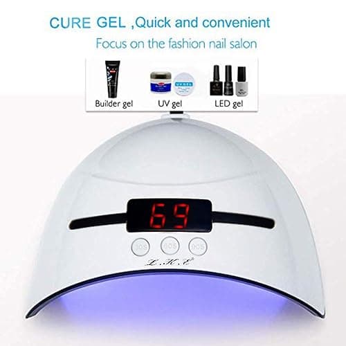LED UV Nail Lamps for Gel Nail Polish Nail Dryer Curing Lamp with 3 Timers Auto Sensor LED Digital Display USB Plug Carry Convenient thumbnail 2