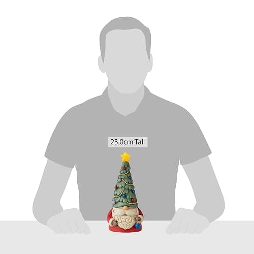 Enesco Jim Shore Heartwood Creek Lighted Christmas Tree Gnome Lit Figurine, 9.25 Inch, Multicolor thumbnail 5