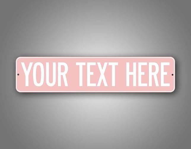 Personalized Baby Pink Road Sign Customized Novelty Street Sign thumbnail 5