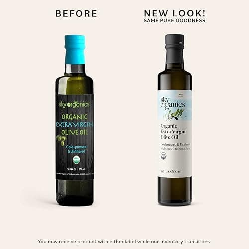 Sky Organics - Organic Extra Virgin Olive Oil, 16 fl oz - Cold Pressed & Unfiltered - Bright, Fresh, Authentic Flavor - Sourced from Farmers in Greece - 100% Pure - Kosher - Natural, Vegan, & Soy Free thumbnail 3