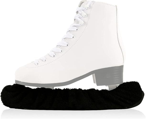 HJSSAA Kufenschoner für Schlittschuhe,Elastische Schutzabdeckung für Eiskunstlauf & Eishockey Universal für Kinder, Jugendliche und Erwachsene,Rutschfester Kufen-Schutz mit Atmungsaktivität - Image 1