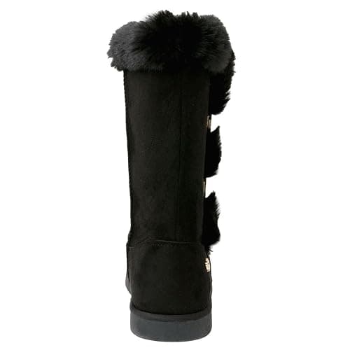 Juicy Couture Women's Tall Slip On Winter Snow Boots Warm & Insulated Fur Lining Comfortable Fashion Booties thumbnail 3