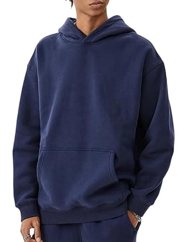 PAODIKUAI Men Hoodie Sweatshirt Loose Fit Fashion Pullover Hoodie Casual Long Sleeve Hooded Sweatshirt with Pocket - Image 1