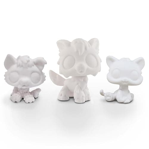 for LPS Pet Shop White DIY Base - Design Your Own Custom Pet Figure Craft Kit for Collectors and Kids Ages 3-18 Holiday Birthday Gift Toy Accessory (C15) - Image 1