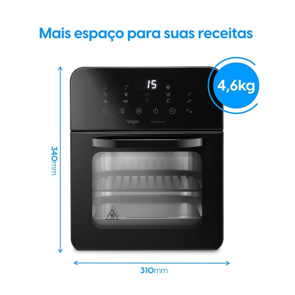 Fritadeira e Forno Elétrico Style Oven Fry 3 em 1 Elgin - 10 Litros, 220V thumbnail 10