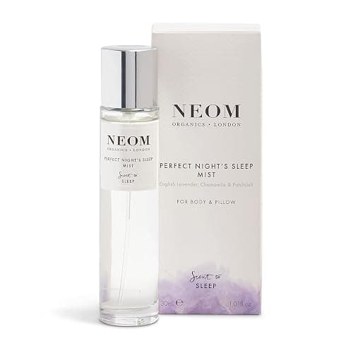 NEOM - Lavender & Chamomile Mist for Body & Pillow, 1 Fl Oz | Perfect Night's Sleep Range | Essential Oils | Pillow Mist - Lavender - 1 Fl Oz (Pack of 1) - Image 1