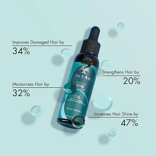 As I Am Bond Oil - 2 oz - with Moringa, Amla, & Ceramides - Hair Repair Treatment For Damaged Hair thumbnail 2
