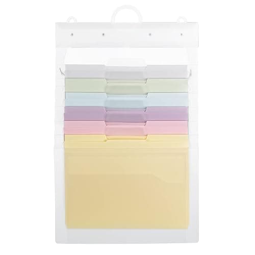 SMEAD Cascading Wall Organizer Gen 2, 6 Pockets, Letter Size, Pastel (92064) thumbnail 4