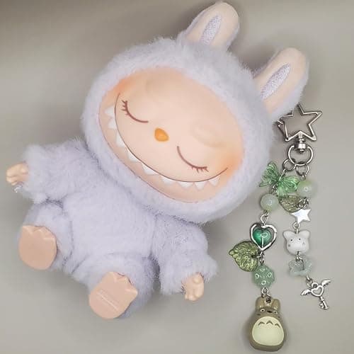 Safe Zone Playpen Keychain, Gifts for Animal & Anime Lovers, Y2K Heart Bow Pendant, Women Girls Kawaii Bag Charm thumbnail 6