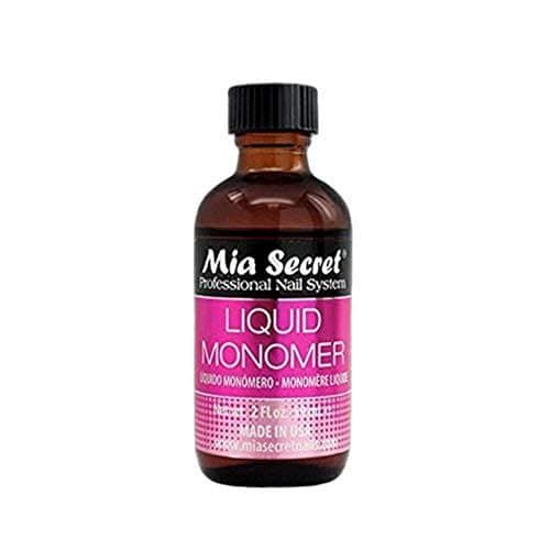 2 oz Mia Secret Liquid Monomer - Professional Acrylic Nail Liquid for Acrylic Powder - EMA monomer - Nail Monomer liquid - Image 1